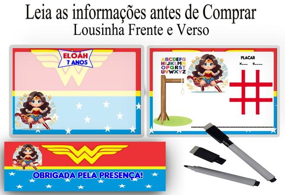 Lousa Personalizada da Mulher Maravilha