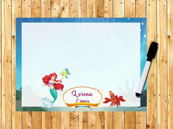 Lousa Personalizada da Sereia Ariel