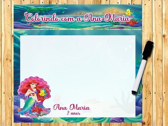 Lousa Personalizada da Sereia Ariel