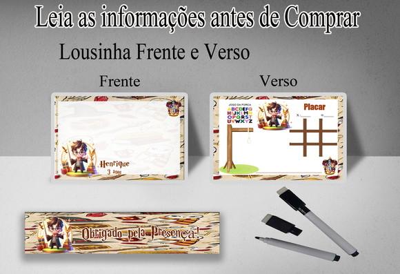 Lousinha 3x1 Frente e Verso do Harry Potter Baby