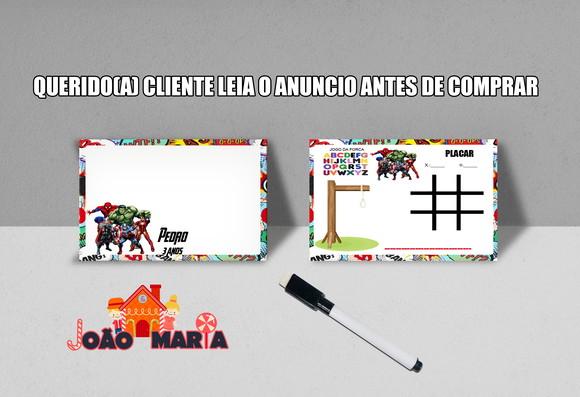 Lousinha e Canetinha Personalizada dos Vingadores
