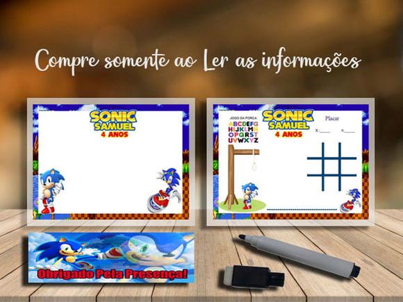 Lousinha e Joguinho da Velha e Forca Sonic