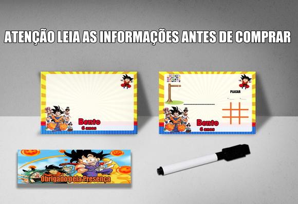 Lousinha Frente e Verso com Canetinha Dragonball