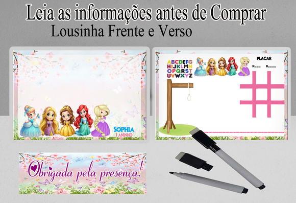 Lousinha Magica 3x1 Lembrancinhas Princesas Disney Cute