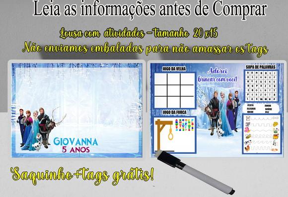 Lousinha Magica 4x1 +caneta Joguinhos da Frozen