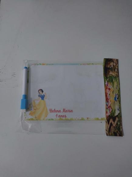 Lousinha Mágica e Caneta Lembrancinhas da Branca de Neve