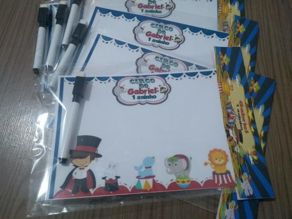 Lousinha Magica e Canetinha Personalizada Circo Magico