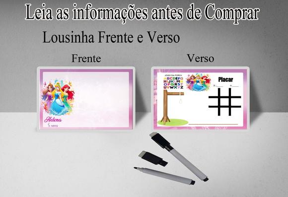 Lousinha Magica e Canetinha para Festa das Princesas Disney