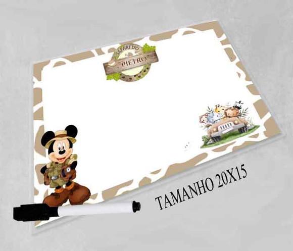 Lousinha Magica e Canetinha Personalizada Mickey Safari