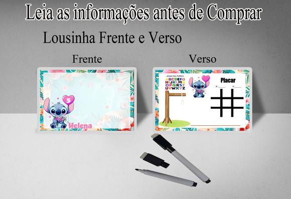 Lousinha Magica Frente e Verso 3x1 do Stitch