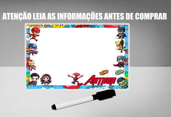 Lousinha Mágica Persnalizada dos Vingadores