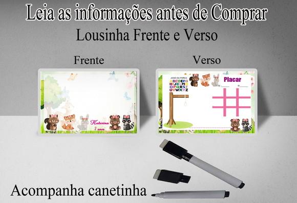 Lousinha Magica Personalizada Bosque Encantado
