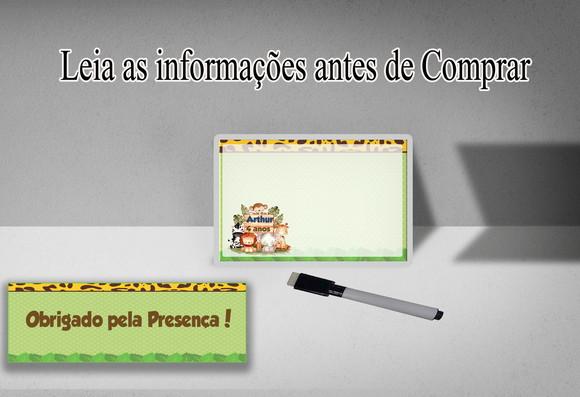 Lousinha Magica Personalizada Safari Baby