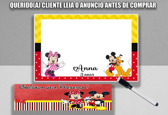 Lousinha Perosnalizada da Minnie e Mickey