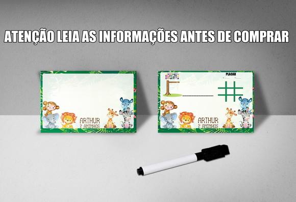 Lousinha Personalizada Frente e Verso Safari Baby
