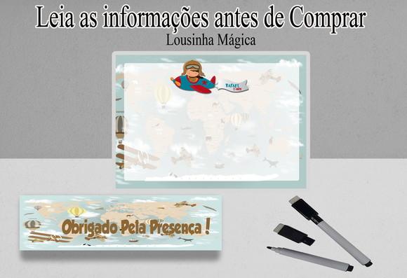 Lousinha Personalizado com Canetinha Aviador