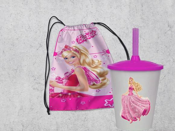 Mochila +copo Twister da Barbie