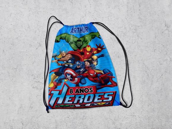 Mochila de Costa Infantil Lpara Festa dos Vingadores