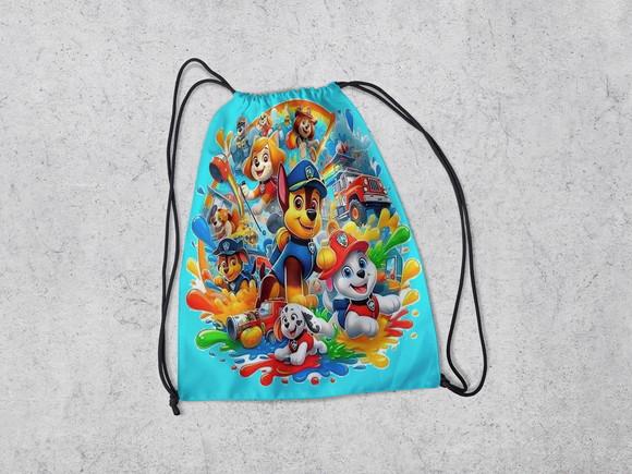 Mochila de Costa Sacolinha Surpresa Patrulha Canina