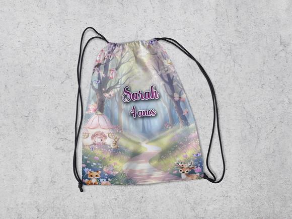 Mochila de Lembrancinhas Jardim Encantado das Fadas