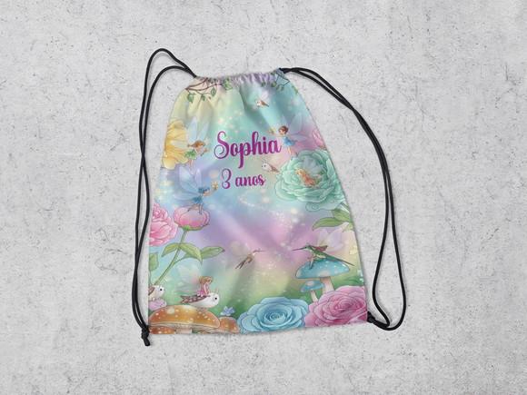 Mochila Infantil Lembrancinhas do Jardim Encantado