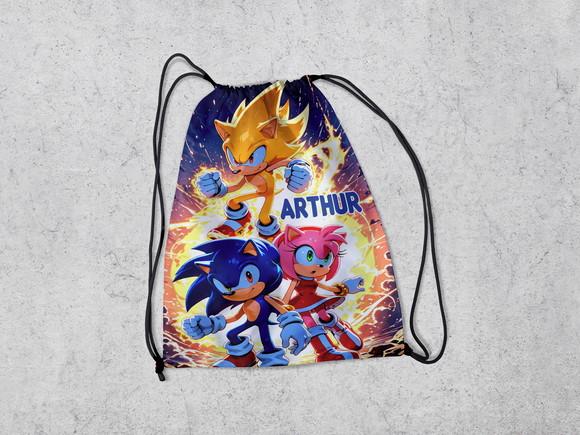 Mochila Infantil Lembrancinhs Surpresa Sonic