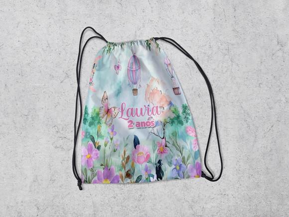 Mochila Lembranças Personalizada Jardim Encantado