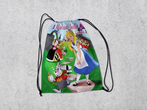 Mochila Lembrancinhas Surpresa Alice no Pais das Maravilhas