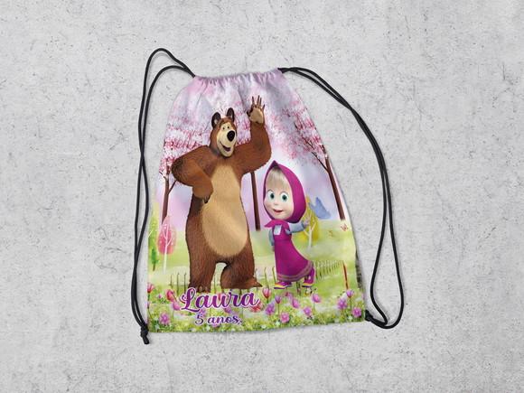 Mochila Lembrancinhas Surpresa Marsha e o Urso