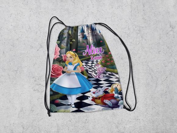 Mochila para Aniversario da Alice no Pais das Maravilhas