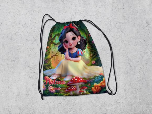 Mochila para Festa da Branca de Neve Cute