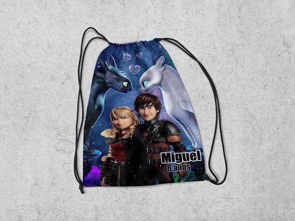 Mochila para Festa de Aniversario Como Treinar o Seu Dragão
