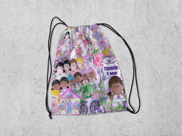 Mochila para Lembrancinhas Casa das Bonecas