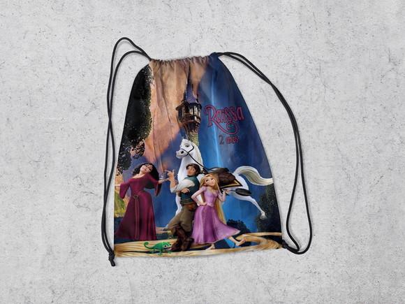 Mochila para Lembrancinhas da Rapunzel Enrolados