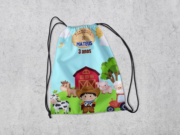 Mochila para Sacolinha Surpresa Fazendinha