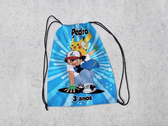 Mochila Personalizada para Festa do Pokemon