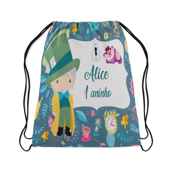 Mochila Saco Personalizada Chapeleiro Maluco Baby