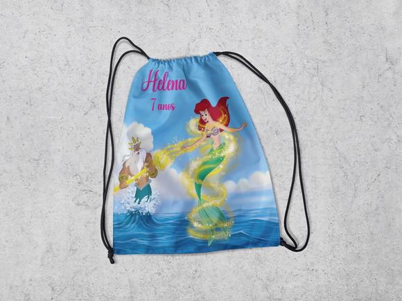 Mochila Sacola Surpresa Sereia Ariel