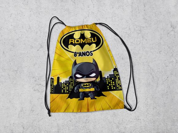 Mochila Sacolinha Surpresa do Batman Cute