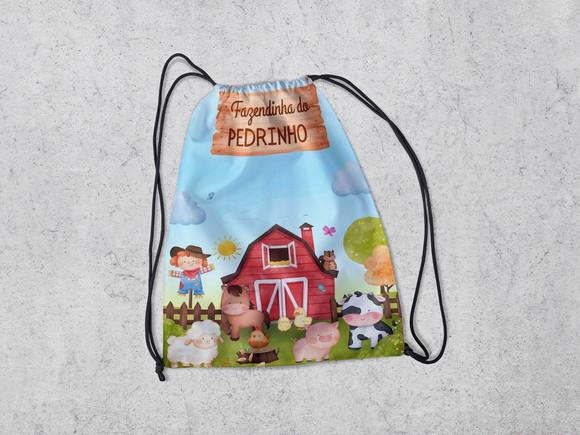 Mochila Sacolinha Surpresa Lembrancinhas Fazendinha