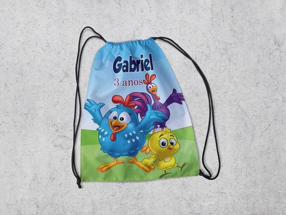 Mochila Sacolinha Surpresa Lembrancinhas Galinha Pintadinha