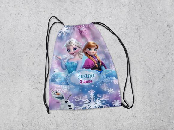 Mochila Sacolinha Surpresa Personalizada Frozen