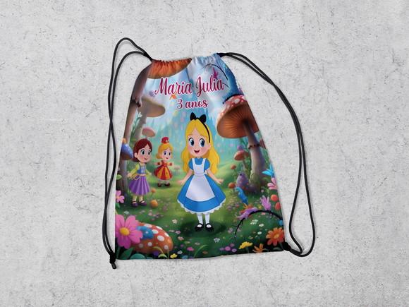 Mochila Surpresa Festa Infantil Alice no Pais Maravilhas