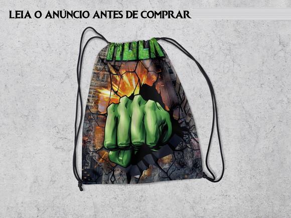 Mochilinha 29x19 do Incrivel Hulk