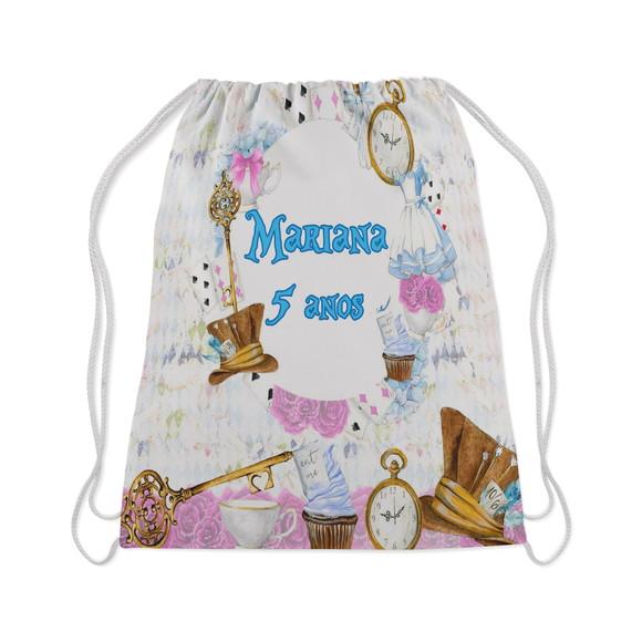 Mochilinha Personalizada Alice No Pais Das Maravilhas