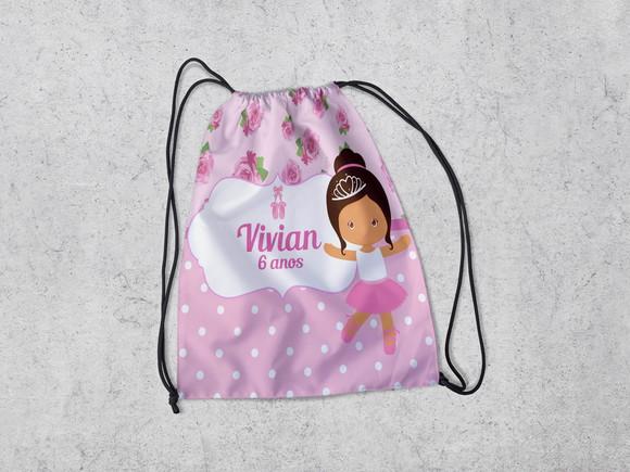 Mochilinha Personalizada Bailarina
