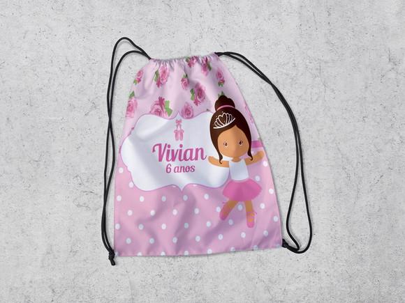 Mochilinha Personalizada Bailarina