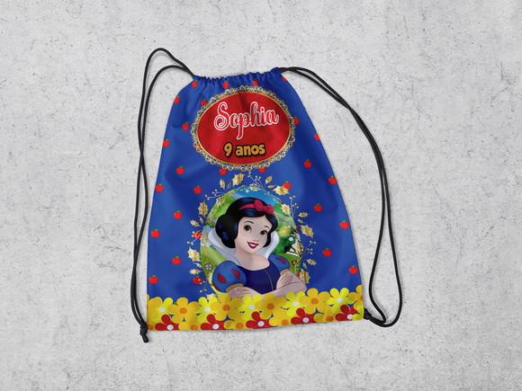 Mochilinha Personalizada Branca de Neve