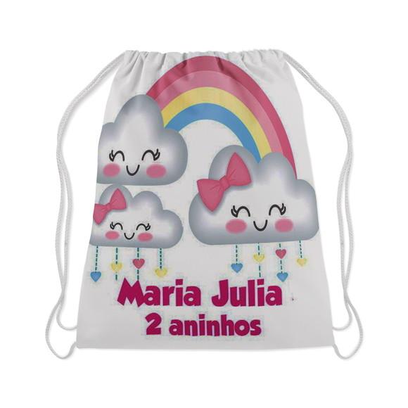 Mochilinha Personalizada Chuva De Amor