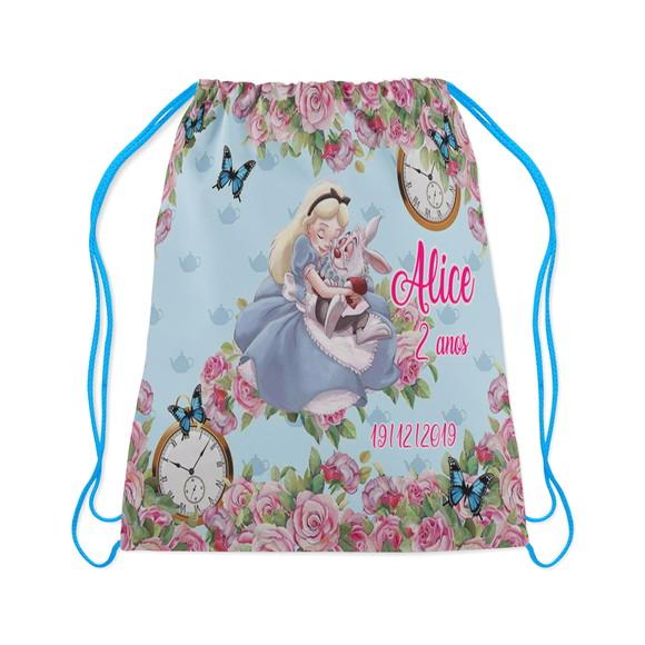 Mochilinha Personalizada da Alice no Pais das Maravilhas